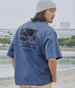 クラフト クルー プロダクツ メンズ Tシャツ 半袖 ブルー Lサイズ