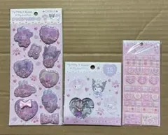 サンリオ　マイメロ　クロミ　マイスウィートピアノ　シール3種セット　　NIC