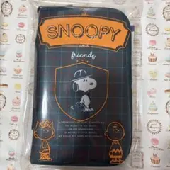 新品☆SNOOPY チェック柄マルチポーチ