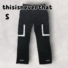 Thisisneverthat ネバザ カーゴパンツ ブラック S コットンのサムネイル