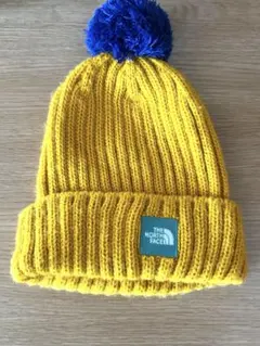 THE NORTH FACE ニット帽 イエロー ポンポン付き