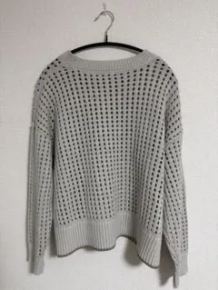 A DAY IN THE LIFE メッシュ編み セーター