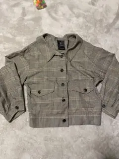 W closet チェック柄リボンジャケットのサムネイル