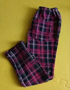 スボン　110cm　中ボア　赤チェック