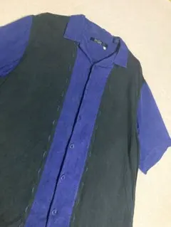 90s Nat Nast ナットナスト 開襟 シルクシャツ キューバシャツ