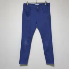 상태좋음 ✨ ikka ライトブルー スキニーパンツ M ストレッチ