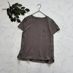 8383✾COMME CAコムサ✾Tシャツ/半袖カットソー【9】カーキ/さらさらのサムネイル