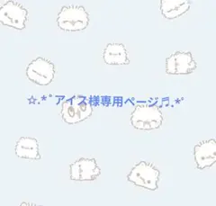 アイス様専用ページ