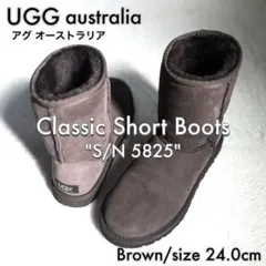 美品 【UGG】Classic Short Boots 5825 茶 24cm