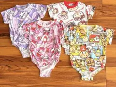 サンリオキャラクター柄ロンパース4点セット