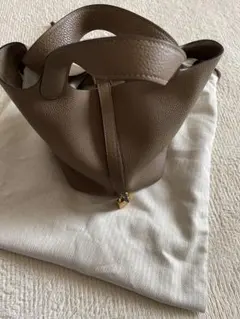 ✴︎ HERMES ピコタン ベージュドゥワイマール シルバー金具 D刻印 