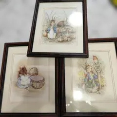 ピーターラビット イラスト 3点セット 額付き - メルカリ