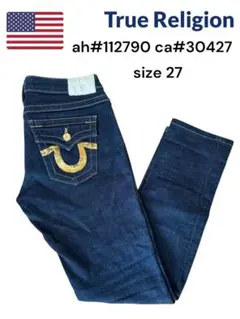 極希少トゥルーレリジョン　クリスタルシリーズ　スパンコールローライズ　27インチ