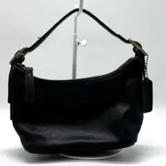 COACH オールドコーチ 9844 レザー ミニバッグ ブラック 希少美良品のサムネイル
