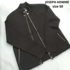 ジョセフオム メンズ 大きいサイズ ドライバーズニット ジャケット