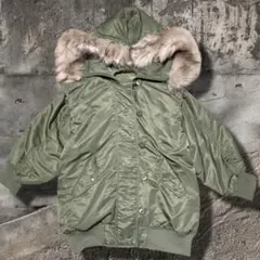 Y2K N2B Flight Jacket Fur Hood Military