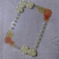 ハンドメイド 硬質ケースデコ 黄色 B8