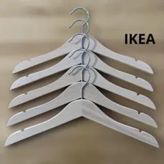 IKEA 木製 キッズハンガー 5本セット