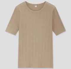 ユニクロ UNIQLO ランダムリブクルーネックT