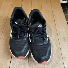 adidas ランニングシューズ ブラック/ホワイト/オレンジ