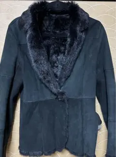 Courreges スエードブレザー　裏毛皮