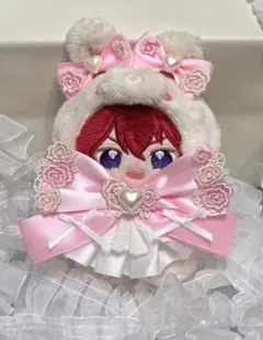 にじぱぺっと おまんじゅう ちびぐるみ いつぬい ぬい服 ヘッドドレス