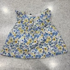 【petit main】 80 フリル ノースリーブ トップス プティマイン