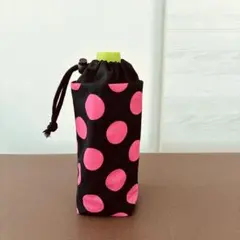 保冷♡ペットボトルホルダー　水玉　ドット　ペットボトルカバー　エコバッグ