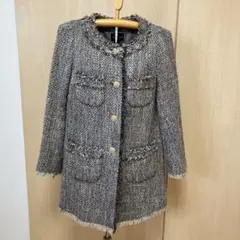 MERROSE ツイードコート グレー系