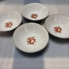 希少】昭和レトロ 千成ホーロー ボウル 4点 赤縁 30、28、26、22cm
