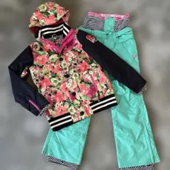 SISTAJ スノーボードウェア Mサイズ フラワープリント