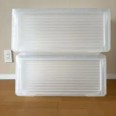 ☆ プラスチック　収納　ボックス　2個セット☆ケース