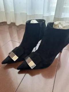 sergio rossi ブラック アンクルブーツ