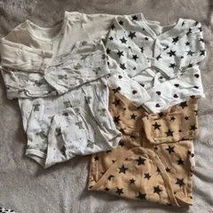 #長袖ロンパース肌着 5枚セット☆
