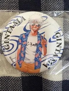 銀魂展 銀時 アロハシャツ ビーチの侍缶バッジのみ - メルカリ