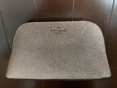 kate spade ピンクグリッターポーチ