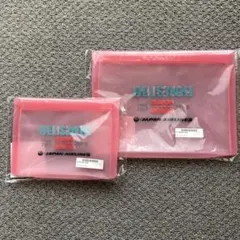 【新品未使用】2点　北欧JAL ヘルシンキ シリコンバッグ　トラベルポーチ