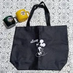 ディズニー　ミッキーマウス　トートバッグ＆プラコップ２個セット