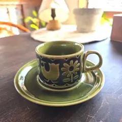 昭和レトロカップとソーサー