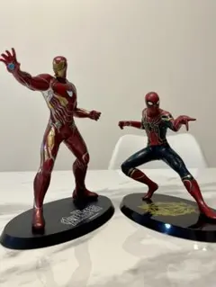 アベンジャーズ アイアンマン フィギュア　スパイダーマン フィギュア