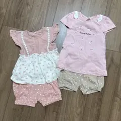 カジュアルドット柄セット 90cm