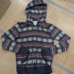 00s old uniqlo　ダブルジップ ノルディックパーカー Y2K