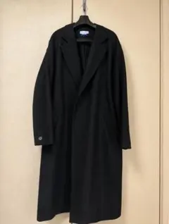 SUPER140Sウールカットオフステッチダブルオーバーコート メゾン