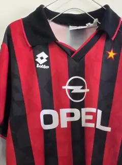 Lotto ACミラン ユニフォーム L イタリア製 OPEL セリエAサッカー Lotto ACミラン ユニフォーム L イタリア製 OPEL セリエAサッカー