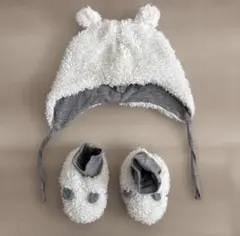 プチバトー Petit Bateau ベビー 帽子 靴下 セット