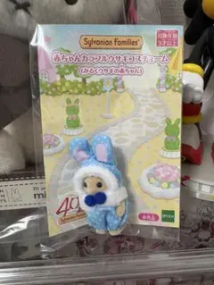 シルバニアファミリー 赤ちゃんカラフルウサギコスチューム 水色