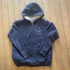L.L.Bean フリースライニング パーカー ネイビー