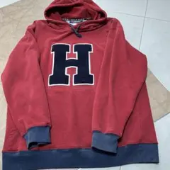 「お値下げ可能です。」Tommy Hilfiger ビンテージパーカー M 赤