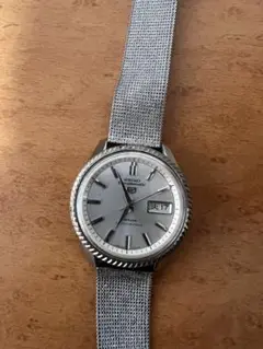 Seiko Sportmatic 5 Deluxe 手巻き時計 シルバー