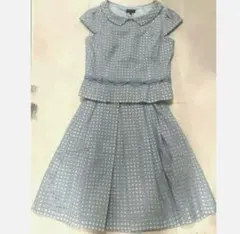 トッカ✨TOCCA 水色 チェック柄 セットアップおまけプレゼント付き